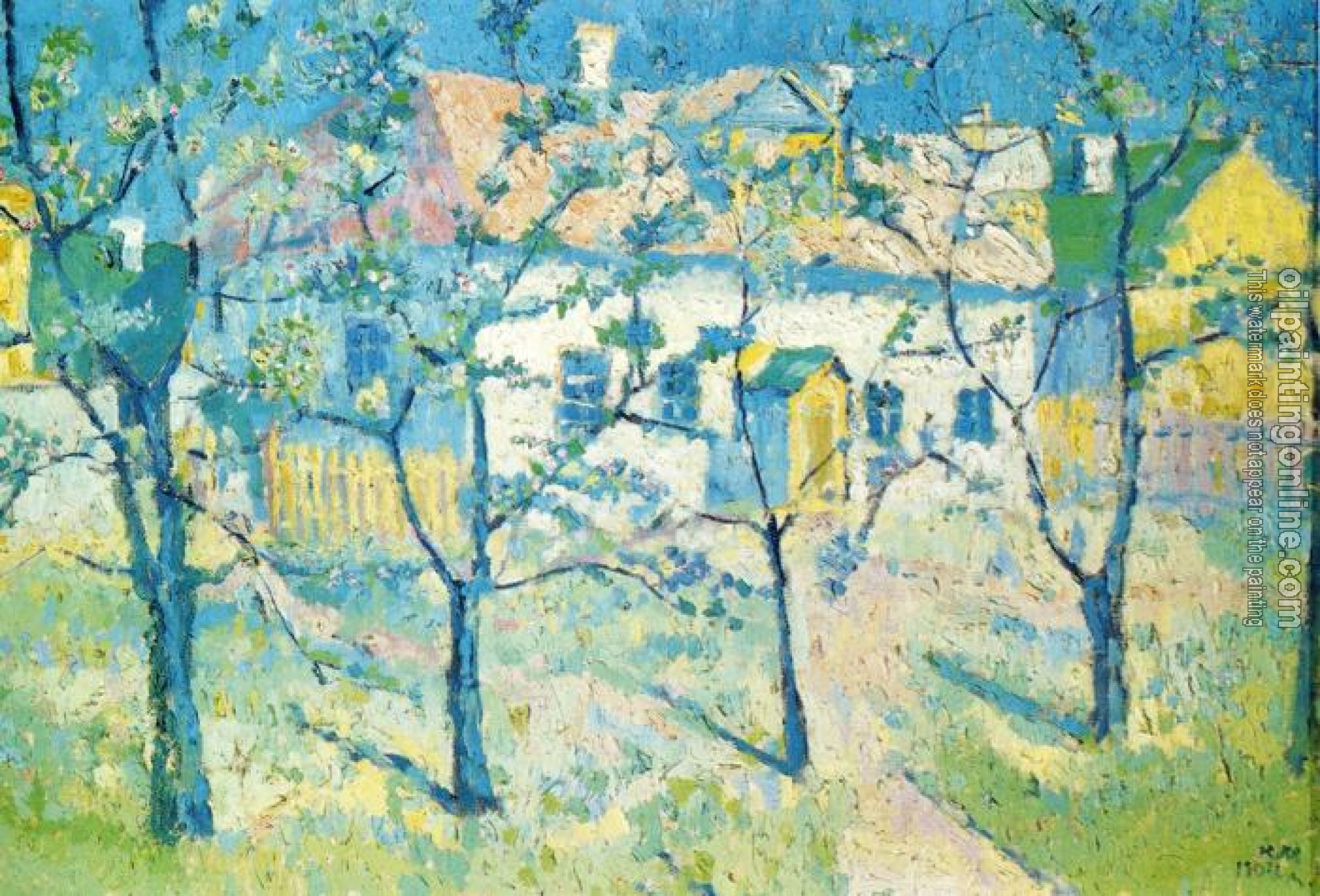 Kazimir Malevich - Spring Garden in Blossom